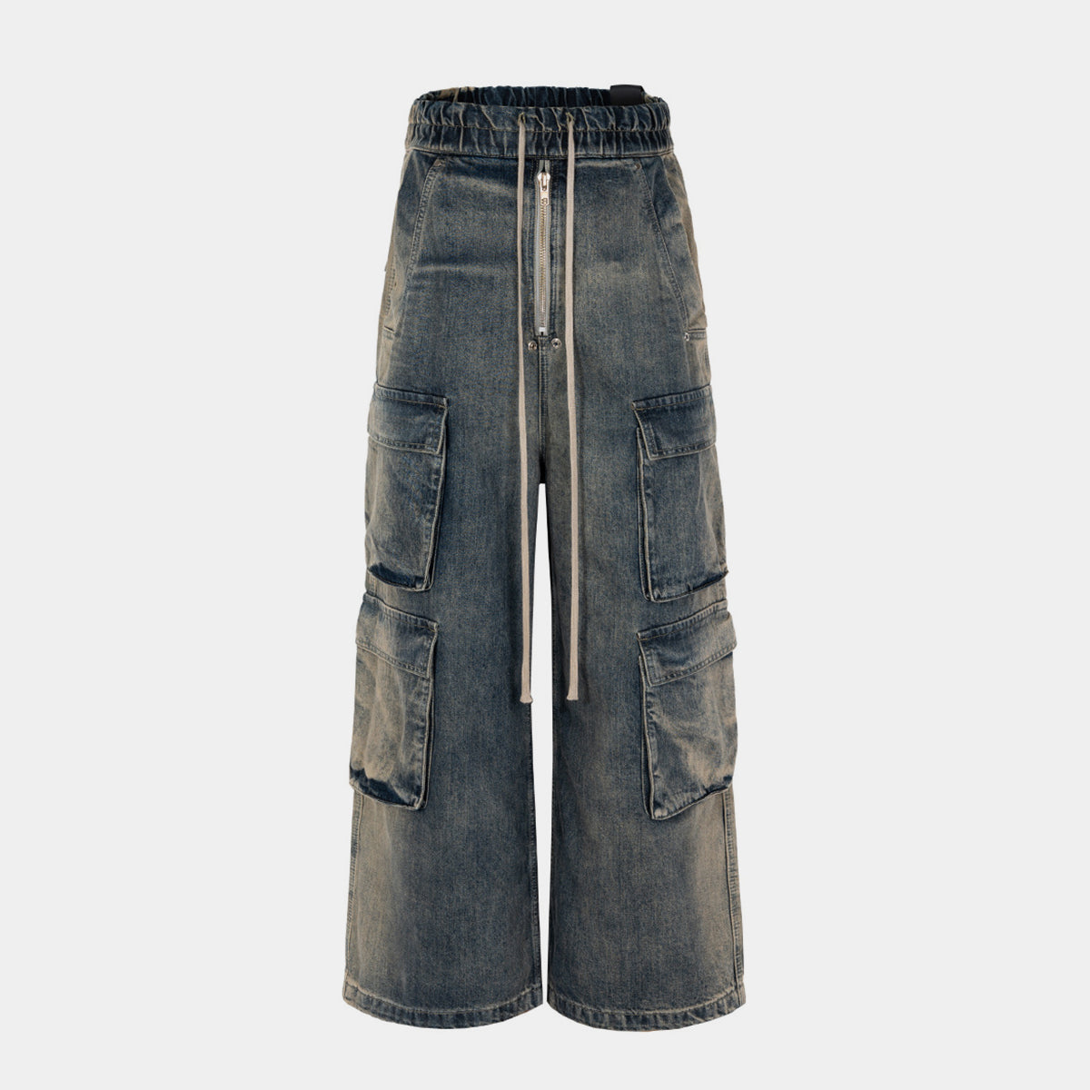 Revelse™ Wide Leg Multi-Pocket Loose Fit Straight Jeans