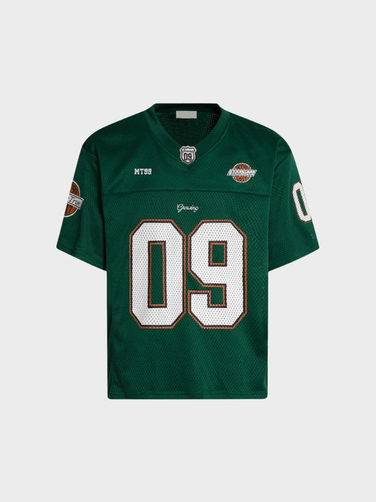 Revelse™ Mesh Varsity Short-Sleeve Sports Jersey with Oversized Numeral