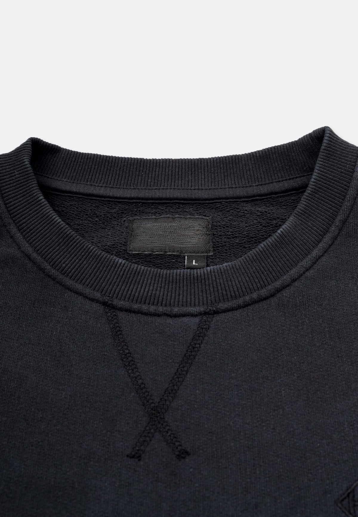 Revelse™ Organic Cotton Dip Dye Sweatshirt Black