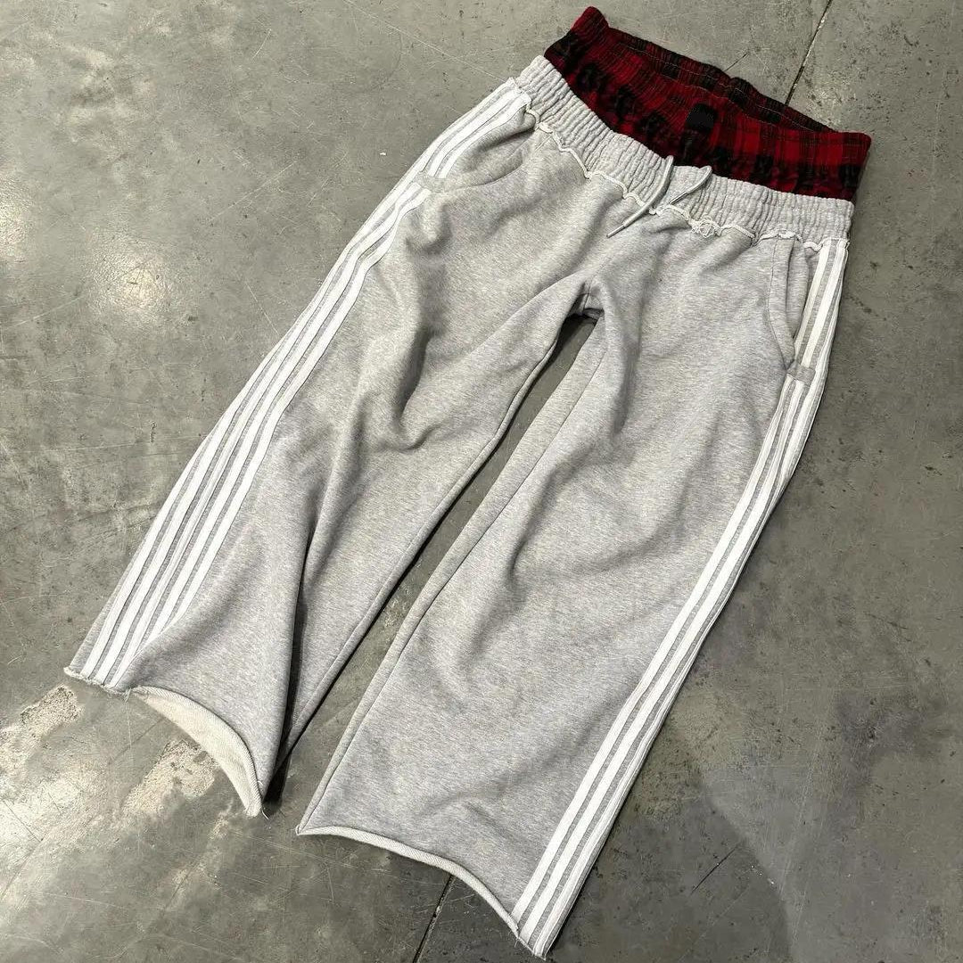 Revelse™ Striped Baggy Fleece Sweatpants