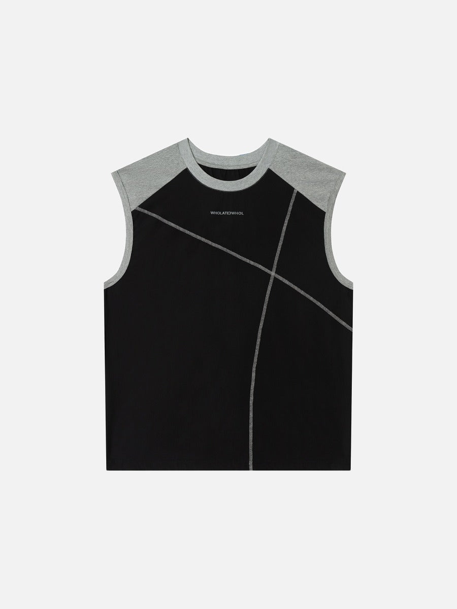 Revelse™ Graphic Sleeveless Raglan Top for Streetwear Looks