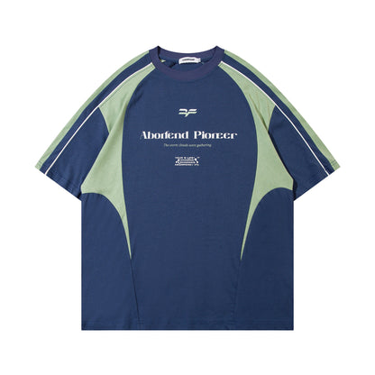 Color Block Sport Style T-Shirt