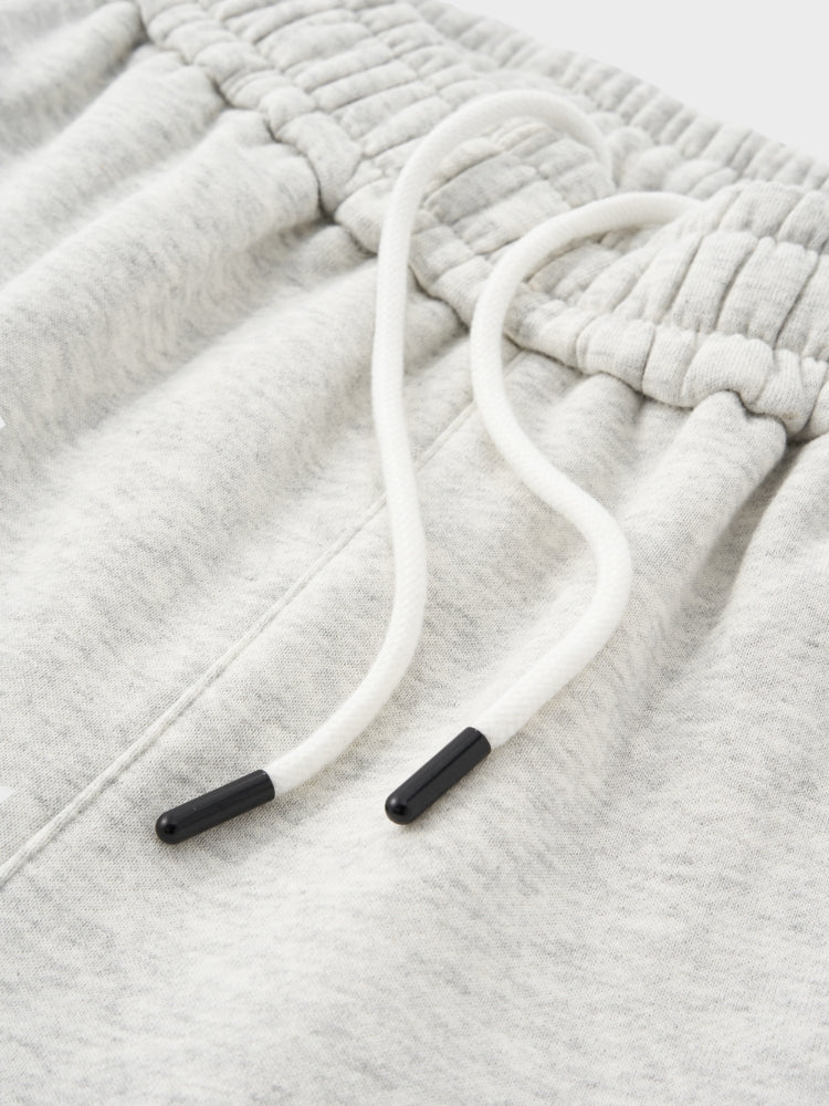 Oversized Cotton Blend Tracksuit Set Light Grey