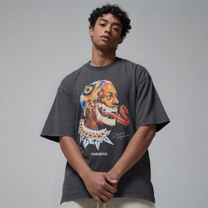 Dennis Rodman Hip Hop Trend Tee Men's Cool Fashion Oversized T-shirt