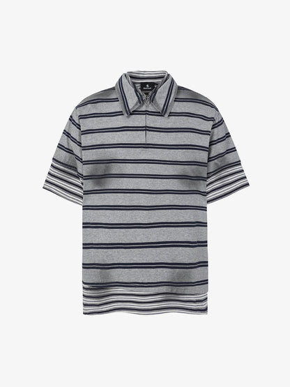 Revelse™ Striped Cotton Blend Half-Zip Pullover Sweater