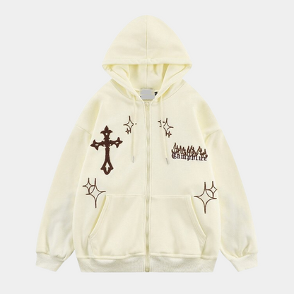 Oversized Zipper Hoodie for Women and Men