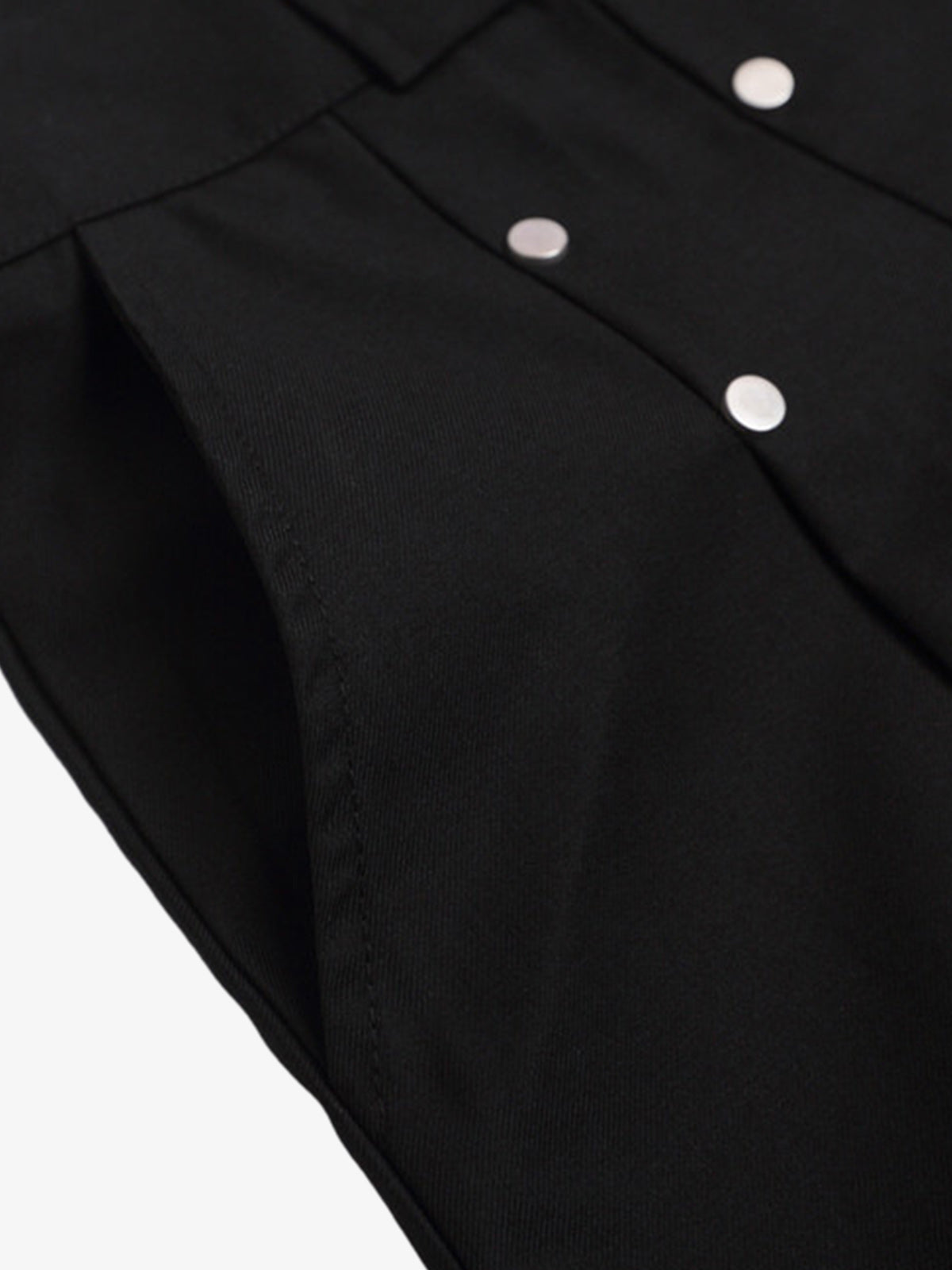Revelse™  Pleated Wide-Leg Baggy Shorts With Pendant Decoration