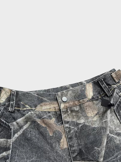 Denim Cargo Shorts Realtree Camo Relaxed Fit