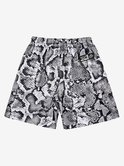 Snakeskin Print Athletic Running Shorts