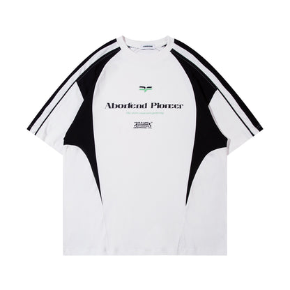 Color Block Sport Style T-Shirt