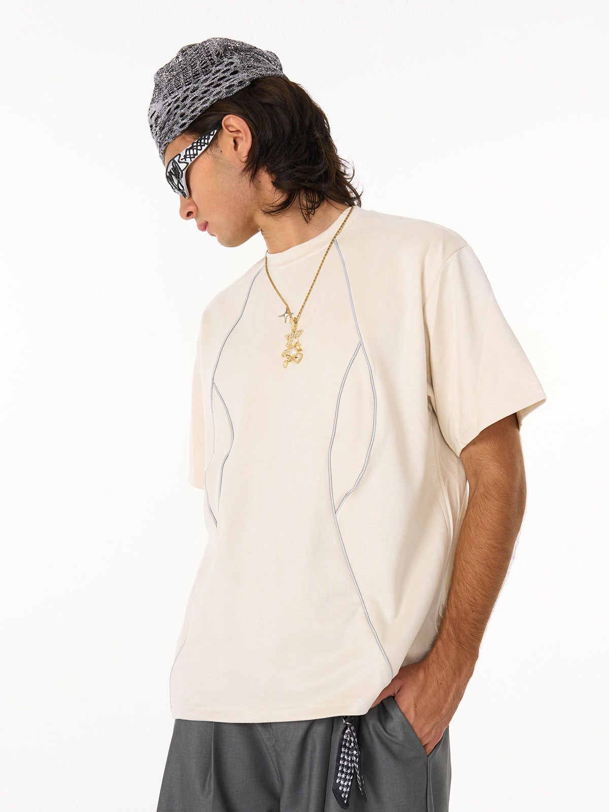 Revelse™  Oversized Deconstructed Split Short-Sleeve T-Shirt