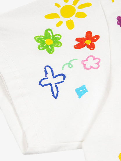 Retro Hand-Painted Graffiti Art T-Shirt