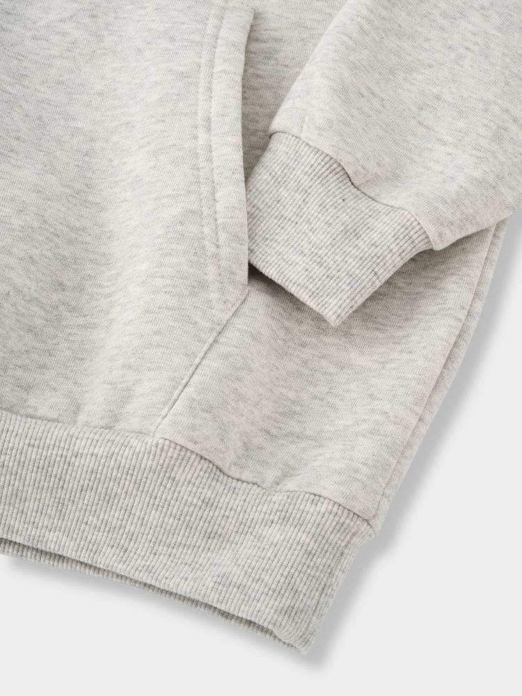 Oversized Cotton Blend Tracksuit Set Light Grey