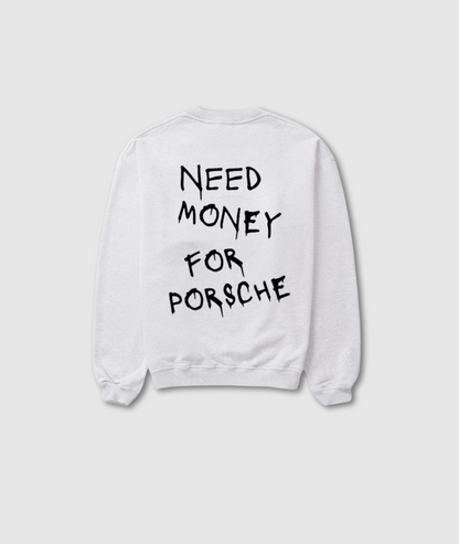 Unisex Cotton Crewneck Sweatshirt With Back Slogan