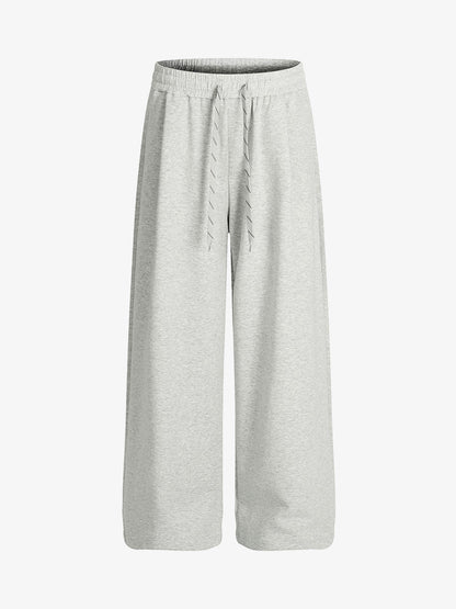Revelse™  Wide-Leg Cotton Drawstring Sweatpants