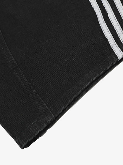 Contrast Stitching Barrel Leg Denim Jeans