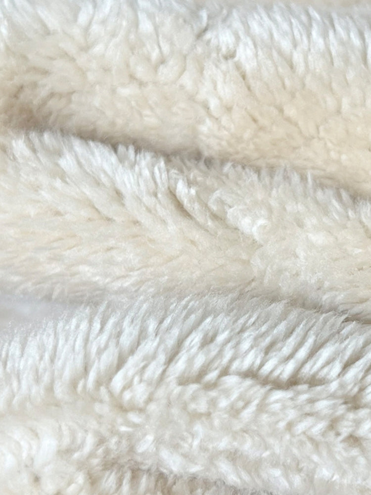 Full-Zip Fleece Hoodie Loose Fit