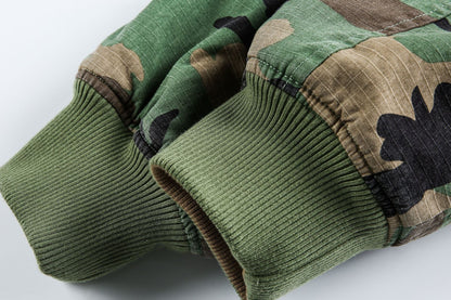Revelse™ 2-in-1 Reversible Workwear Jacket - Rugged Cotton Canvas & Camouflage Plush Fleece