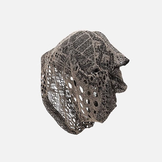Retro Mesh Hollow Breathable Pile Bucket Hat