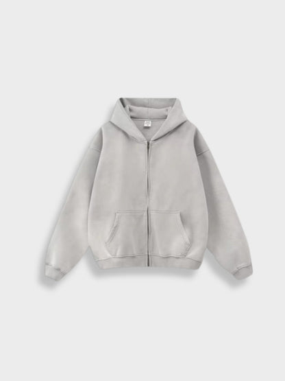 Gradient Washed Midweight Full-Zip Hoodie Unisex