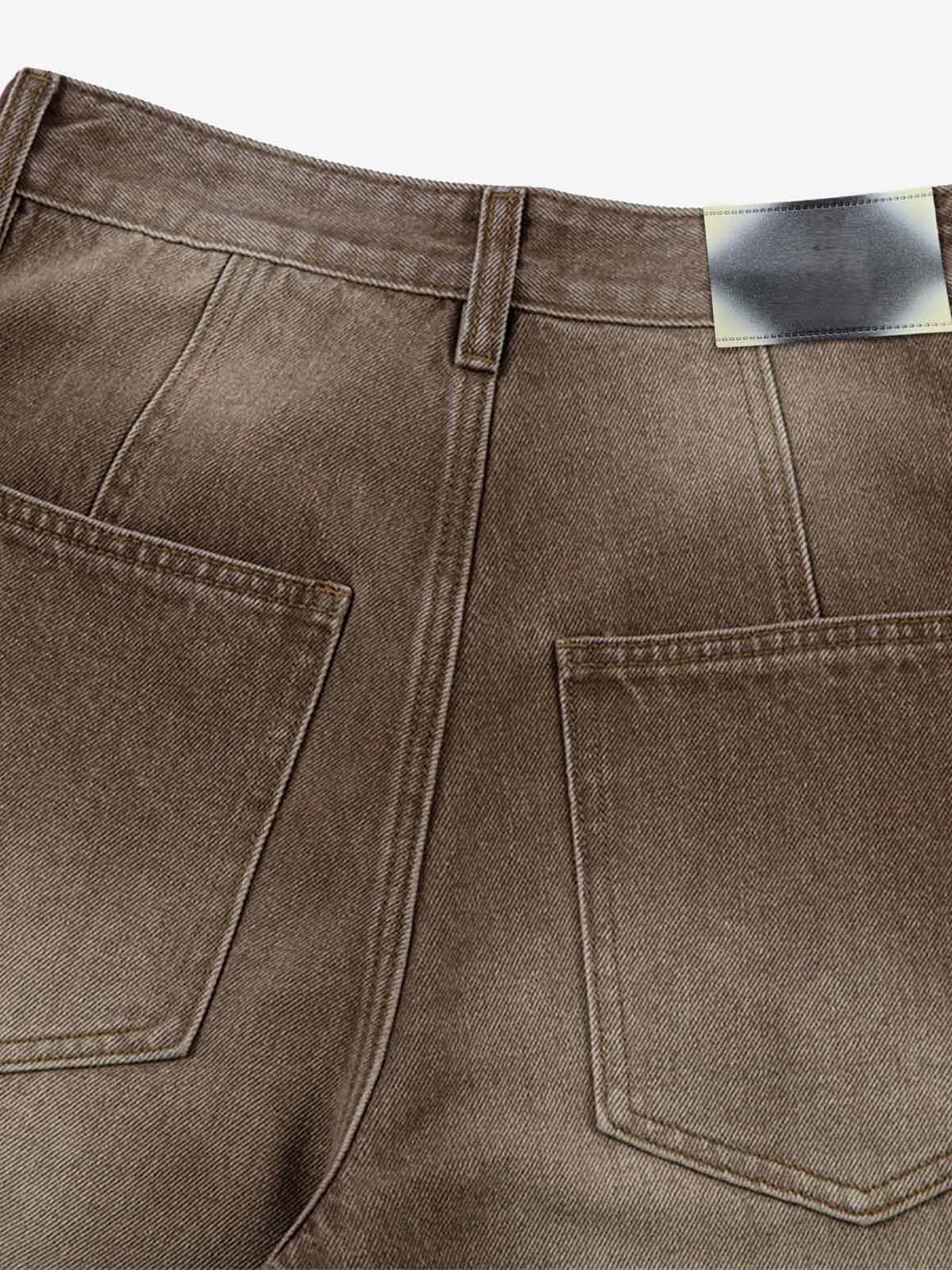 Revelse™ Vintage Washed Men's Workwear Barrel Jeans