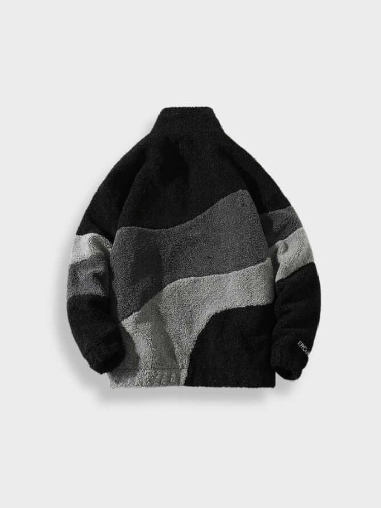 Unisex Polyester Fleece Zip-Front Jacket