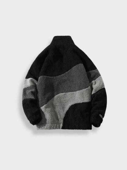 Unisex Polyester Fleece Zip-Front Jacket