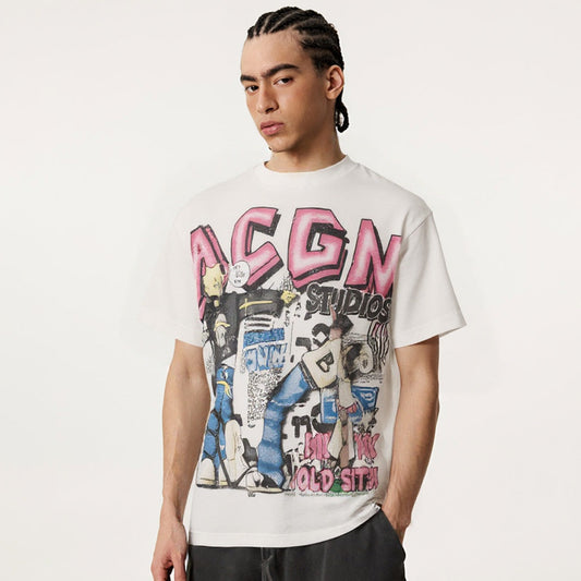 Revelse™ Graphic Print Cotton T-Shirt