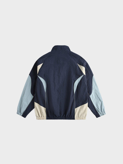Polyester Stand Collar Track Jacket Lightweight