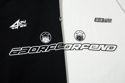 Oversized Varsity Racing Graphic T-Shirt