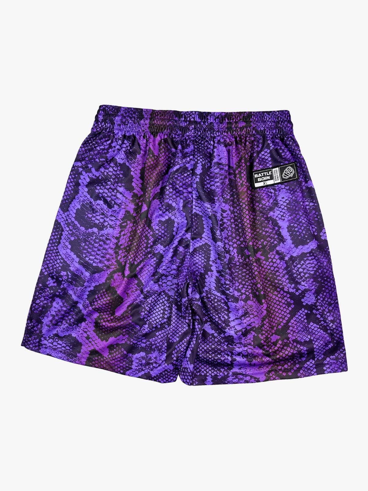 Snakeskin Print Athletic Running Shorts