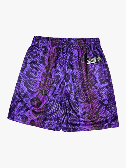 Snakeskin Print Athletic Running Shorts