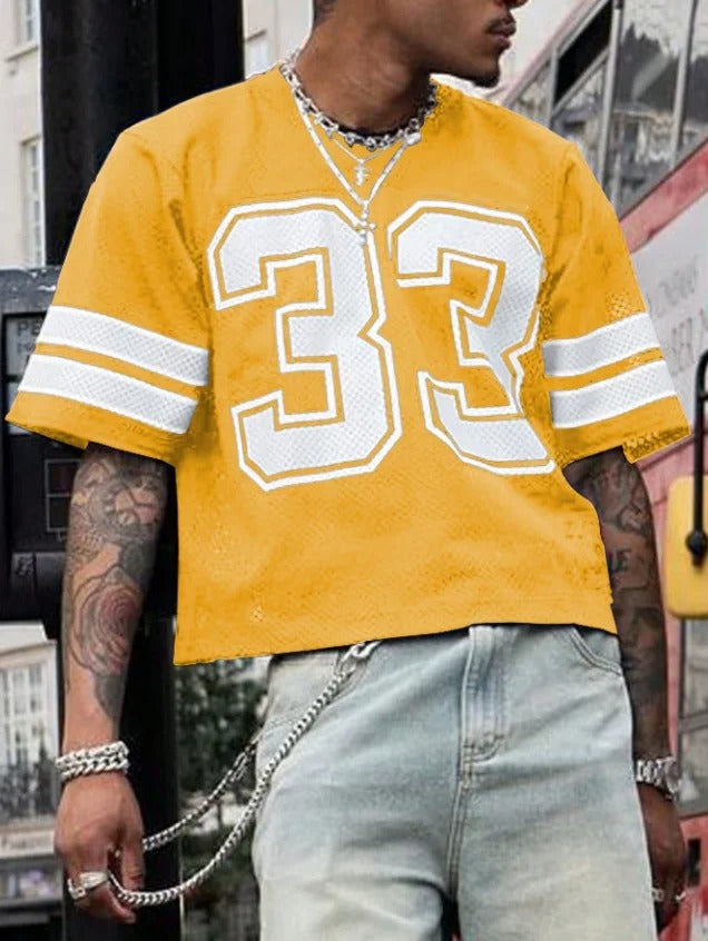 Print Mesh Jersey Shirt