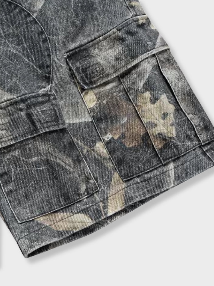 Denim Cargo Shorts Realtree Camo Relaxed Fit