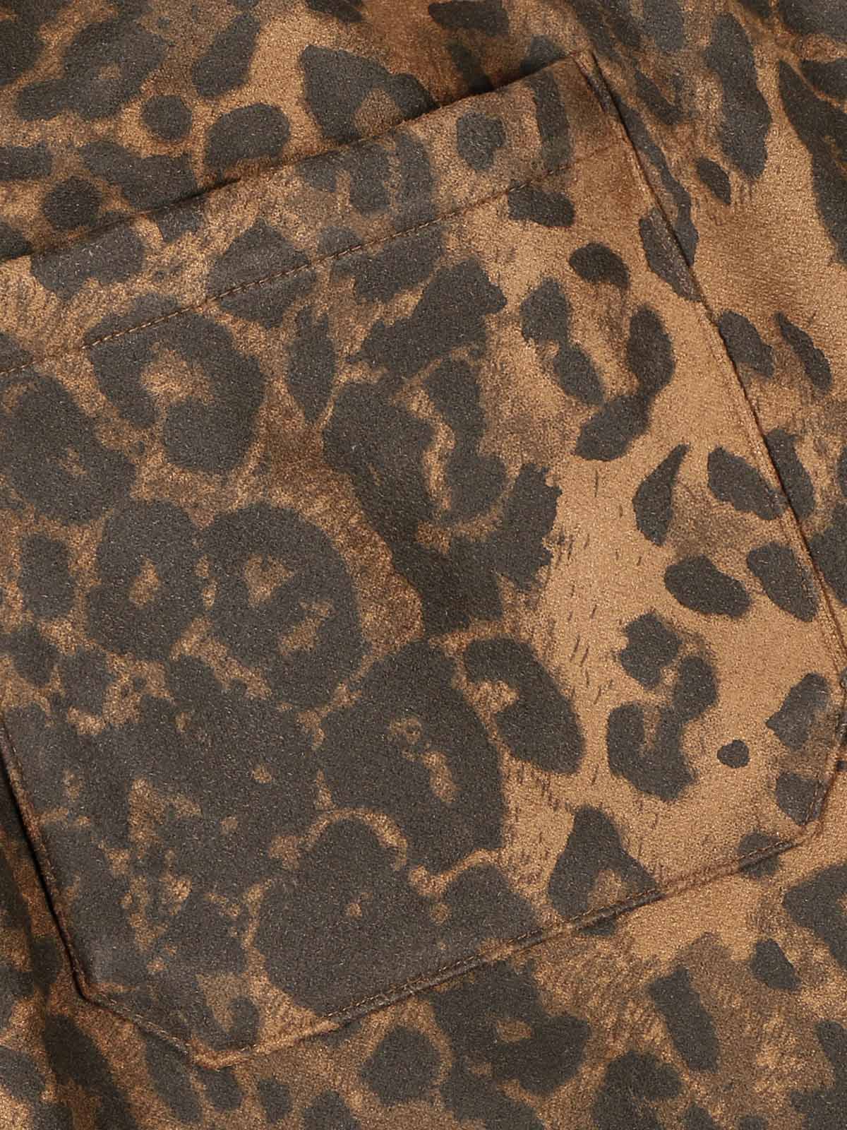 Cheetah Print Suede French Terry Tracksuit