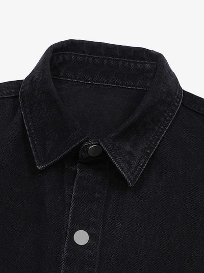 Revelse™ Distressed Denim Ripped Short-Sleeve Shirt