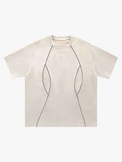 Revelse™  Oversized Deconstructed Split Short-Sleeve T-Shirt