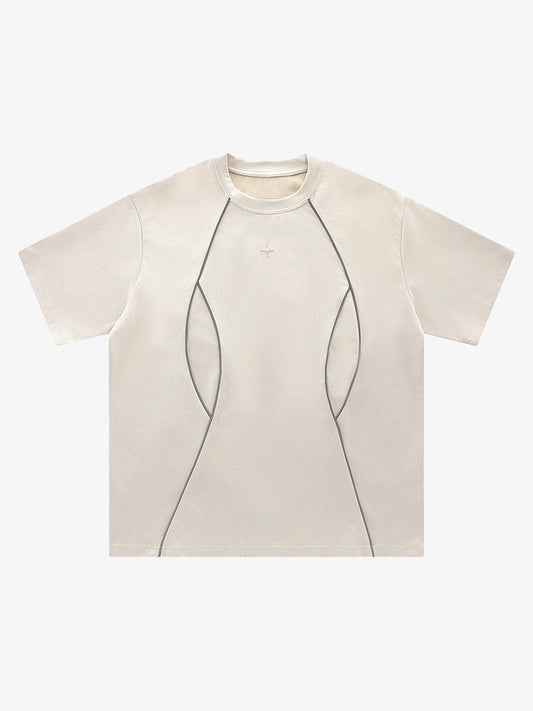 Revelse™  Oversized Deconstructed Split Short-Sleeve T-Shirt