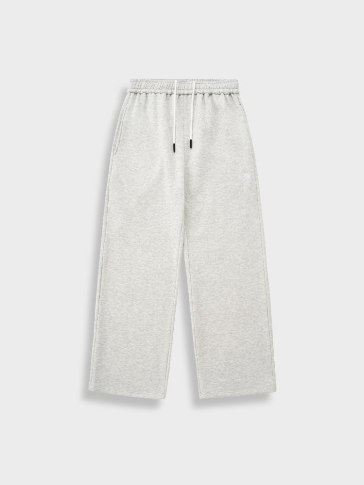 Oversized Cotton Blend Tracksuit Set Light Grey