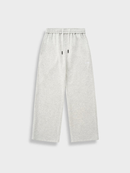 Oversized Cotton Blend Tracksuit Set Light Grey