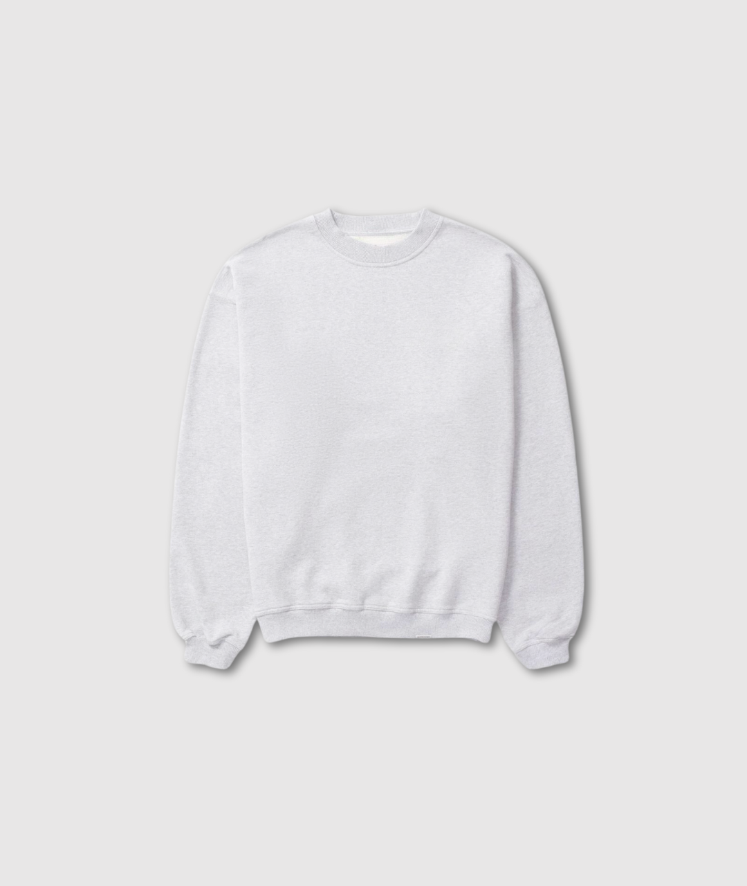 Unisex Cotton Crewneck Sweatshirt With Back Slogan
