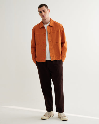 Orange Organic Cotton Ripstop Jacket