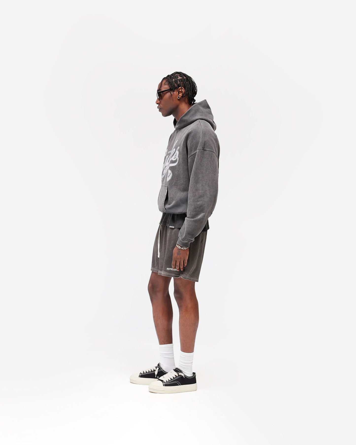 Revelse™ Vintage Grey Philadelphia Eagles Graphic Hoodie