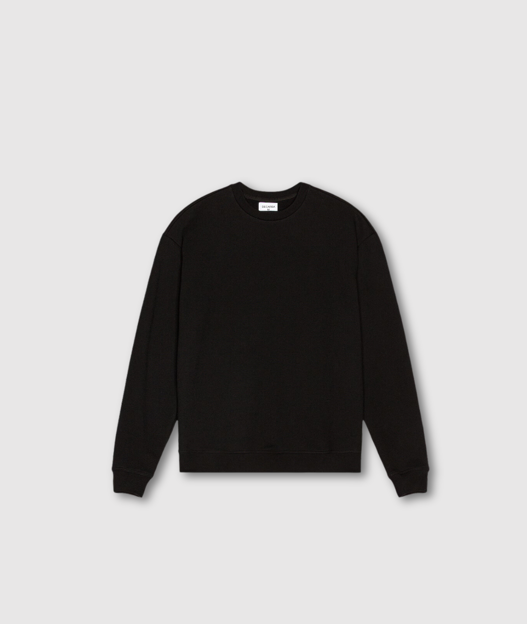 Unisex Cotton Crewneck Sweatshirt With Back Slogan
