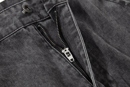Relaxed-fit wide-leg trousers styled for an everyday streetwear look