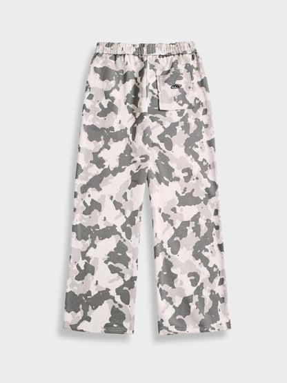 Oversized French Terry Camo Tracksuit Set