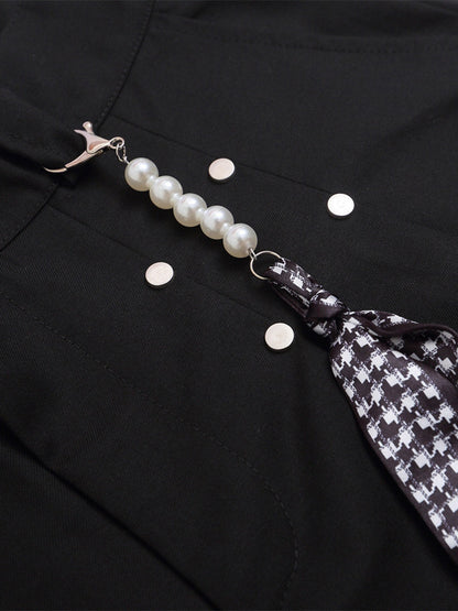 Revelse™  Pleated Wide-Leg Baggy Shorts With Pendant Decoration