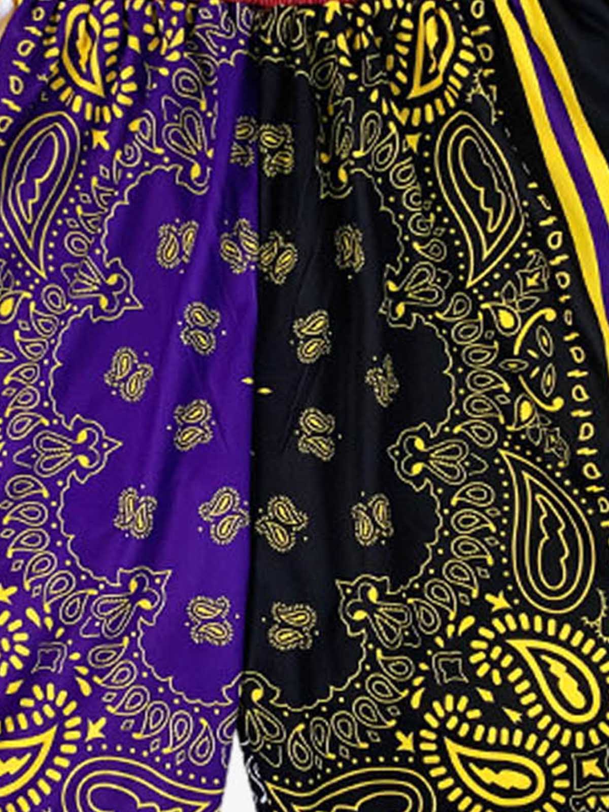 Revelse™  Paisley Print Lightweight Soccer Shorts