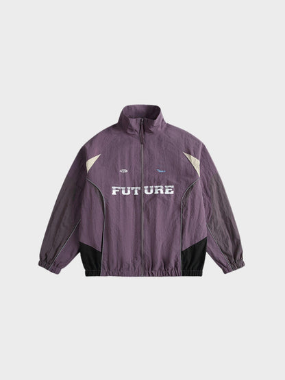 Polyester Stand Collar Track Jacket Lightweight