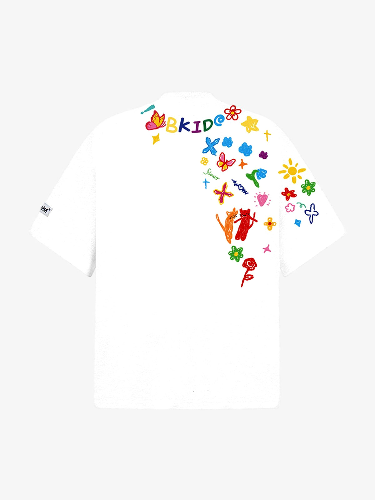 Revelse™  Hand-Painted Graffiti Print Short Sleeve T-Shirt